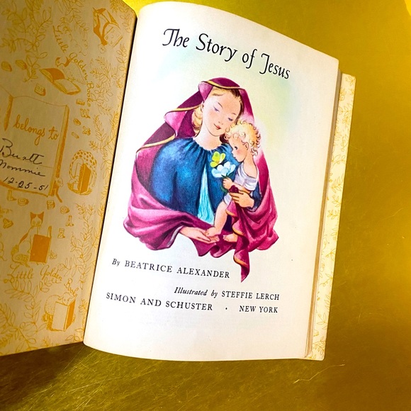 A LITTLE GOLDEN BOOK VTG 1946 THE STORY OF JESUS #27 HARDCOVER BOOK - Picture 14 of 15